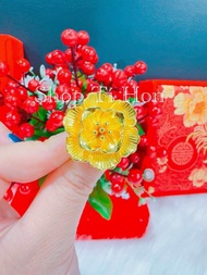 Nhẫn hoa xi vàng 24k cao cấp mẫu mới về ( nhẫn có khắc kí hiệu 9999 )