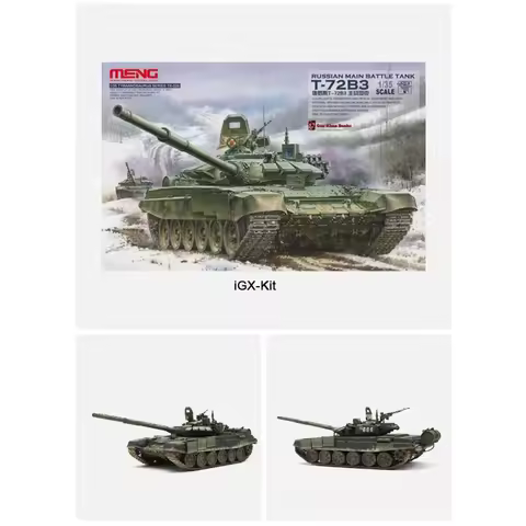 Meng TS-028 1:35 Scale Russian T-72 Main Battle Tank T-72B3 T72 T72B3 MBT Vehicle Plastic Assembly M