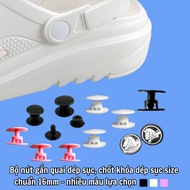 Set of buttons to attach straps to sandals, buckles for sandals, standard size 16mm