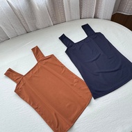 B7-028 Solid Color Stretch Slim Fit Drape Vest with Wide Straps for Women