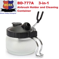 WORK BD-777A 3-in-1 Airbrush Holder and Cleaning Container