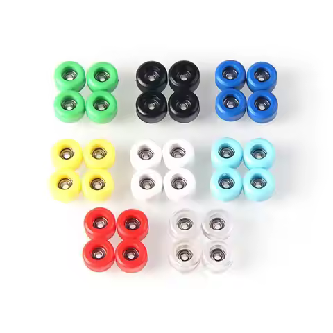 4Pcs Durable Professional Bearing Wheel Urethane PU Metal Fingerboard Wheels Mini CNC Finger Skate B