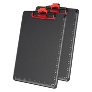 2 Pack Clipboards with Pen Holder 12.5 X 9 Inch Standard Letter A4 Size Aluminum Wrapped Edge Protec