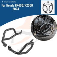 For Honda NX 400 500 2024 NX400 NX500 Crash Bar Motorcycle Engine Guard Lower Bumpers Protection Acc