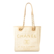 CHANEL 帆布Deauville Tote手挽袋