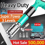 【Free gift of 100 nails】MAKITA Nail Gun Heavy Duty Manual Steel For Concrete Rivet Tool Sound Attenu