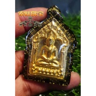 人缘坤平/红面将军潘温 (倆根纯金符管限量版) 佛牌