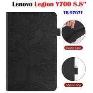 Pocket Pen Holder Tablet Case For Lenovo Legion Y700 8.8'' Tree Style Leather Stand Flip Cover for Lenovo Legion Y 700 8.8 inch TB-9707F