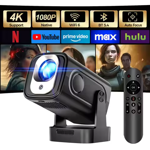 Magcubic HY310 with Air Mouse Voice Remote Mini Projector for Outdoor Movies Auto Focus 1080P 330ANS