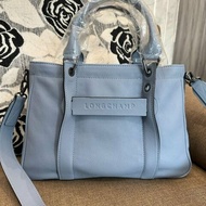 *SHIHNA名牌精品*LONGCHAMP 3D托特包 水藍色