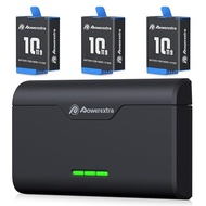 Powerextra GoPro Hero 12/11/Hero 10/Hero 9 3 batteries + 1 3-port USB charger set 3 batteries*22