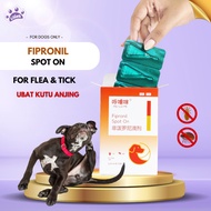 Dog Flea Spot On Solution for Dog Ticks Anti Flea Medicine Ubat Kutu Anjing (0.67ml x 3) Frontline A