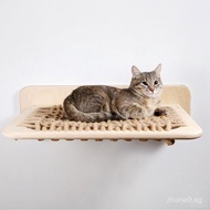 Wall Cat Climbing Frame Cat House Integrated Home Wooden Wall Cat House Hemp Rope Wear-resistant Han