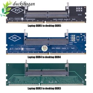 DUCKIHOGAN SO-DIMM to DIMM Adapter, 4-Layered PCB Design Upgraded Version DDR3 DDR4 DDR5 RAM Adapter