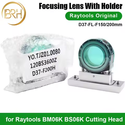 Original Raytools BS06K/BM06K Collimator Focus Lens With Holder D37 F100mm 150mm 200mm for Raytools 