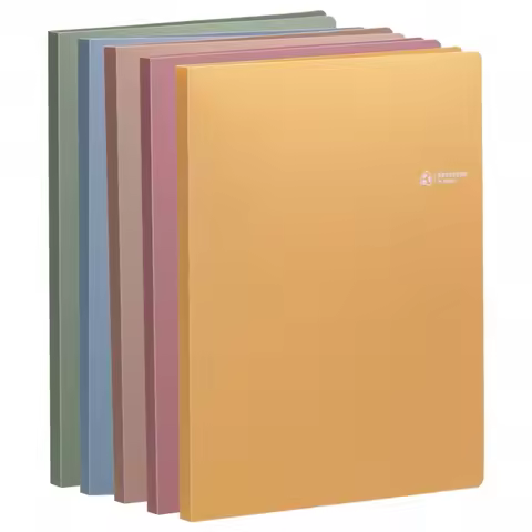 Comix AN1212 file display book 20 pockets 2pcs A4 size Made of recycled material PP environmentally