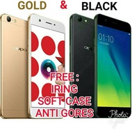 Oppo A57 Gold & Black Garansi Resmi Oppo - Hitam Original