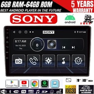 [6GB RAM+64GB ROM] QLED Sony Android Player 9"10 inch Quad Core Car Multimedia MP5 Player Wifi