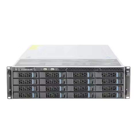 Super Huge Storage 24 Bays 4u Hotswap Rack NVR NAS Server Chassis S46524 for Chia Mining Storage Ser