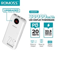 Romoss 30000mAh 22.5W Powerbank Original Super Fast Charge PD3.0 Type C Power Bank Li-ion Battery
