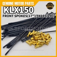 KAWASAKI KLX150 REAR SPOKES (17") (9X190) SPOKE SPOK WHEEL KLX 150 RANTING LIDI RIM SPOKE ALLOY RIMS