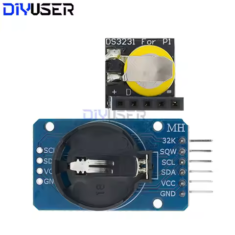 DIYUSER DS3231 AT24C32 IIC Module Precision Clock Module DS3231SN / DS3231M Memory 3.3V/5V For Raspb