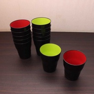 (4 Pcs) PLASTIC JAPANESE GLASSES / 2C-G1 GLASSES AND LING-LING