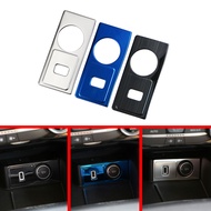 Car Front Cigar Lighter Panel Trim For Ford Focus 4 MK4 2019 - 2021 2022 Decoration Cover Stainless 