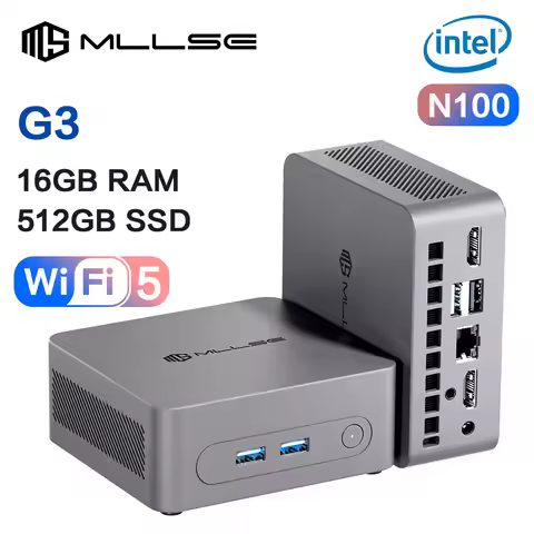 MLLSE G3 Mini PC Alder Lake N100 Windows 11 Pro Intel 12th DDR4 16GB RAM 512GB ROM WiFi 5 BT4.2 Desk