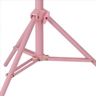 全城熱賣 - 三腳架直播架攝影棚室燈架三角架美顏燈架手機自拍杆折疊支架（2.1米粉色）