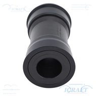ICRAFT Bike Bottom Bracket, Press Fit Black Press Fit Bottom Bracket, Durable Aluminum Alloy 24mm Sp
