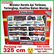 SUPER LONG Train Toy Miniature Train Diecast Locomotive Rail
