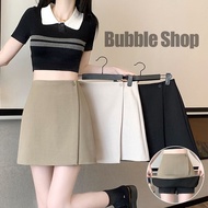 Short Skirt A-Line High Waist Half Hundred Sets Work With Lining
