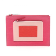 【二手】LOUIS VUITTONPochette Plat M62253 粉紅色/胭脂紅皮革 Pochette Plat 女士二手 A