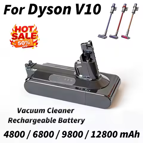 25.2V Original Battery for Dyson V10 Vacuum Li-Ion 4800/6800/9800mAh Battery V10 Animal V10 Absolute