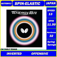 BUTTERFLY Tenergy 05 FX TableTennis Rubber Ping Pong (RADY STOCK)