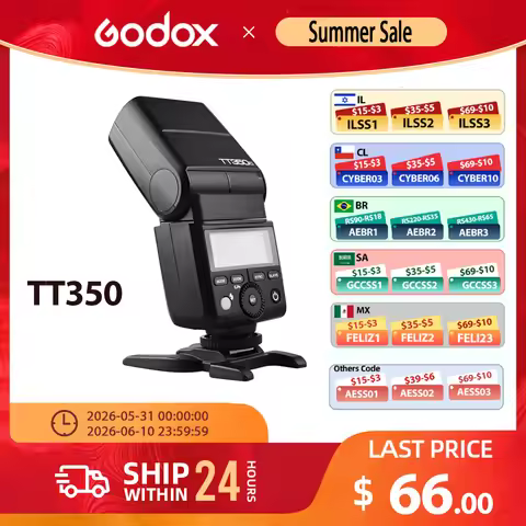 Godox TT350C TT350N TT350S TT350F TT350F TT350O Flash 2.4G HSS TTL Wireless Speedlite Flash for Sony