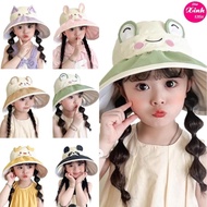 Cute Animal Wide Brim Sun Hat for Children 2-10 Years Old, Beach Hat, Open Top Hat (T032SX4M)