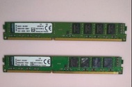 金士頓 DDR3-1600 8GX2=16G