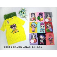 Children's dress, children's dress, lol led 2-5y children's t-shirt, led children's t-shirt, lol led