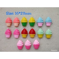 Resin Aiskrim cup (size: 16*23mm)