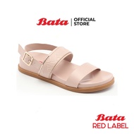 Bata บาจา รองเท้าส้นแบนรองเท้าส้นแบน (แฟลต) แบบรัดส้น รองเท้าแตะ สำหรับผู้หญิง สีขาว รหัส 5601324 สีชมพู รหัส 5605324