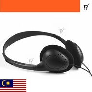MC- Headworn Wired Headset, 3.5MM Black Cellular Wired Headset, Universal Headset Wired Folding Styl