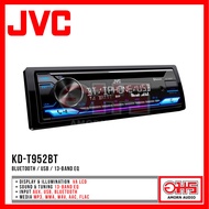 JVC KD-T952BT เครื่องเสียงติดรถยนต์แบบมีซีดี พร้อมฟังชั่น Bluetooth / USB / 13-Band EQ / ไฟเรืองแสงที่เปลี่ยนสีได้ 2 โซน / JVC Remote App / AMORN AUDIO