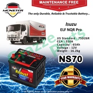 Münster Robust MF CMF NS70 | NS70R | 75D26R (65AH) Car Battery Bateri Kereta for Isuzu ELF NQR Pro