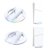 For PS5 Slim Console Vertical Stand For PS5 Slim Optical Drive/digital Version Base Stand With Atmosphere RGB Light