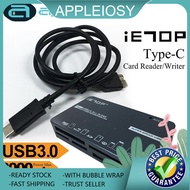 iETOP(T3-C39) Super Speed USB3.0 to Type-C Card Reader/ Writer