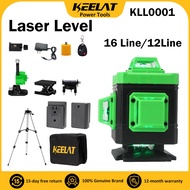 KEELAT Laser Level 16/12 Line Rechargeable Horizontal Vertical Laser Lines Precision Measuring Tool 