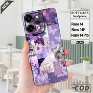 OPPO RENO 14 Case _OPPO RENO 14F _OPPO RENO 14 PRO _Cool elastic clear black silicone Case