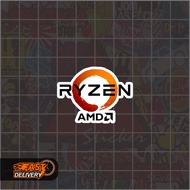 AMD Ryzen Logo Sticker Size 4 x 3 Cm